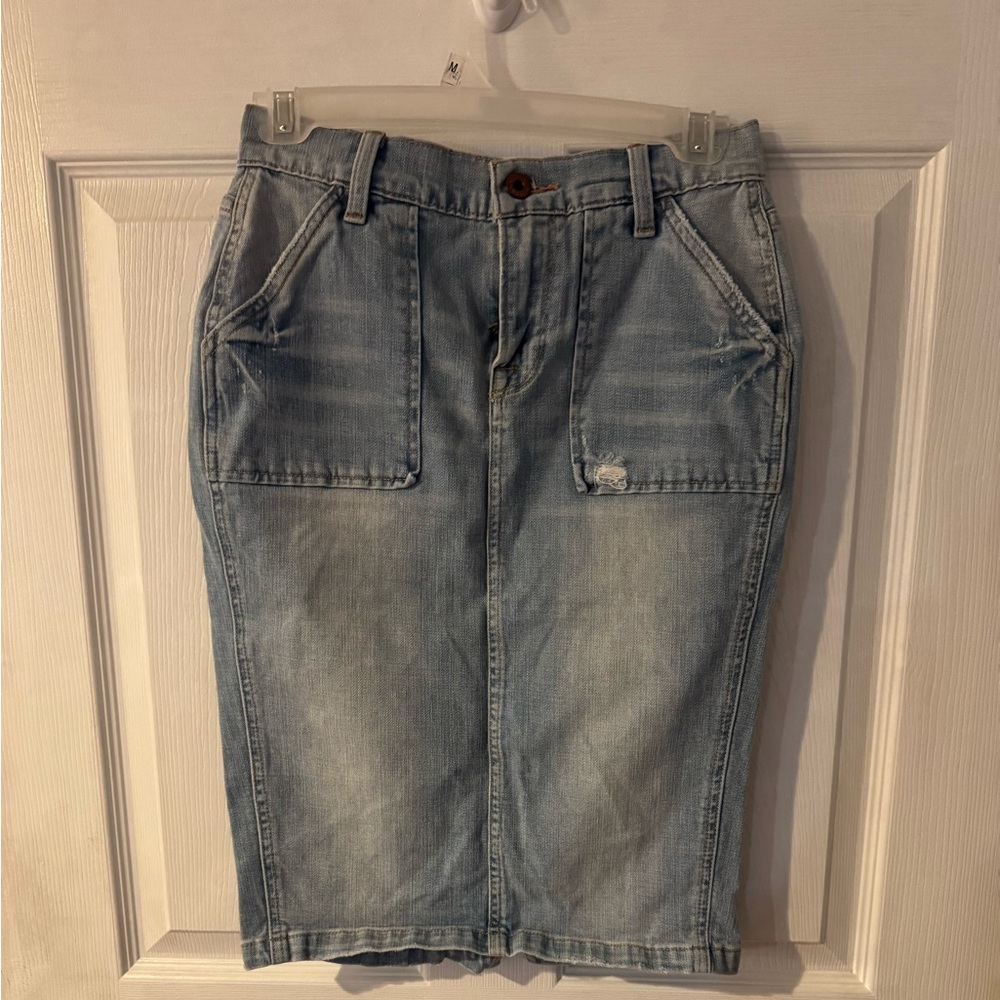 Lucky Brand Light Blue Denim Skirt